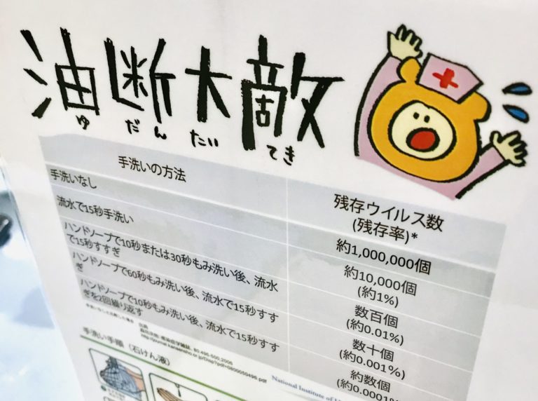 手洗い運動も防災備蓄も頑張ってます?