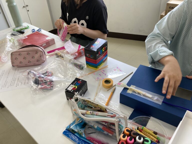 身近な材料で楽器を作ったよ！