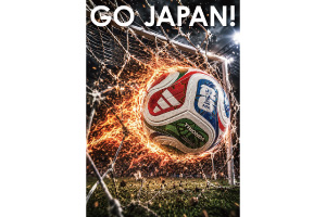 サッカー日本代表応援ポスターをデザイン